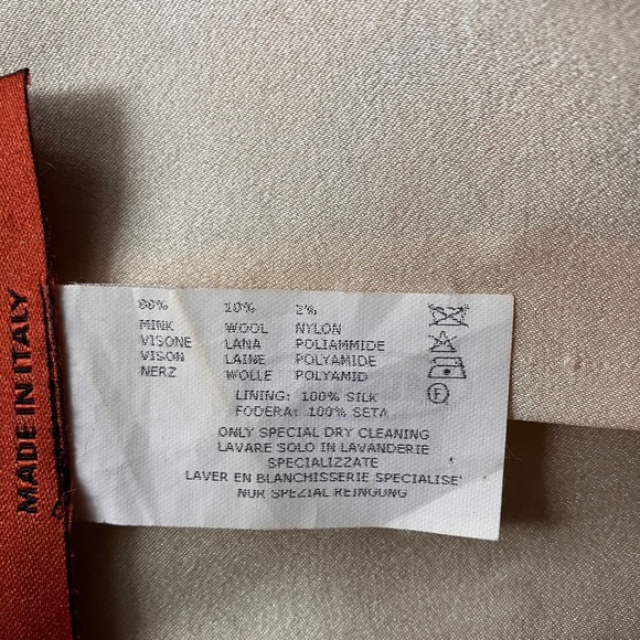 VERY RARE VINTAGE MISSONI Mink and Wool Coat - Picture 5 of 16